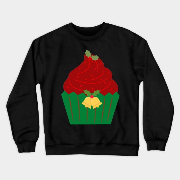 Christmas cupcake - Festive Crewneck Sweatshirt by LukjanovArt